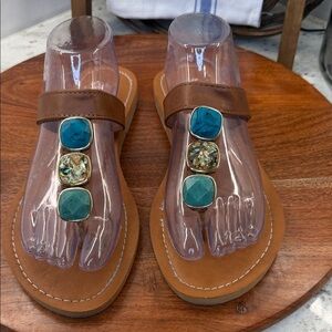 Sophie Sue Jeweled flip flop